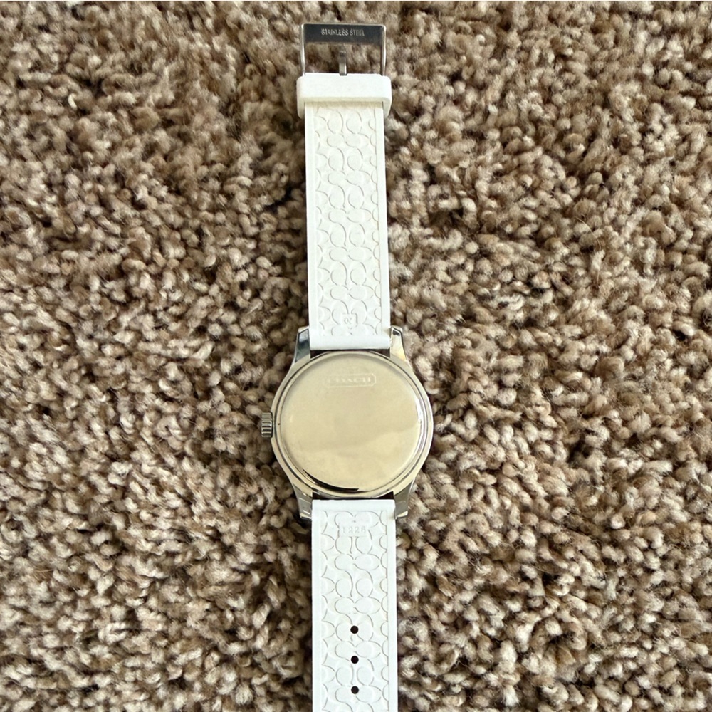 Coach White Signature Watch | Stainless Steel | Needs New Battery - Picture 2 of 14